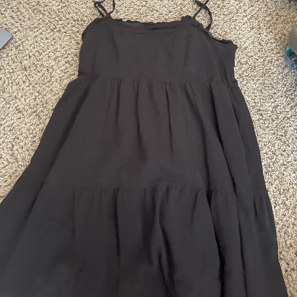 Black target summer dress